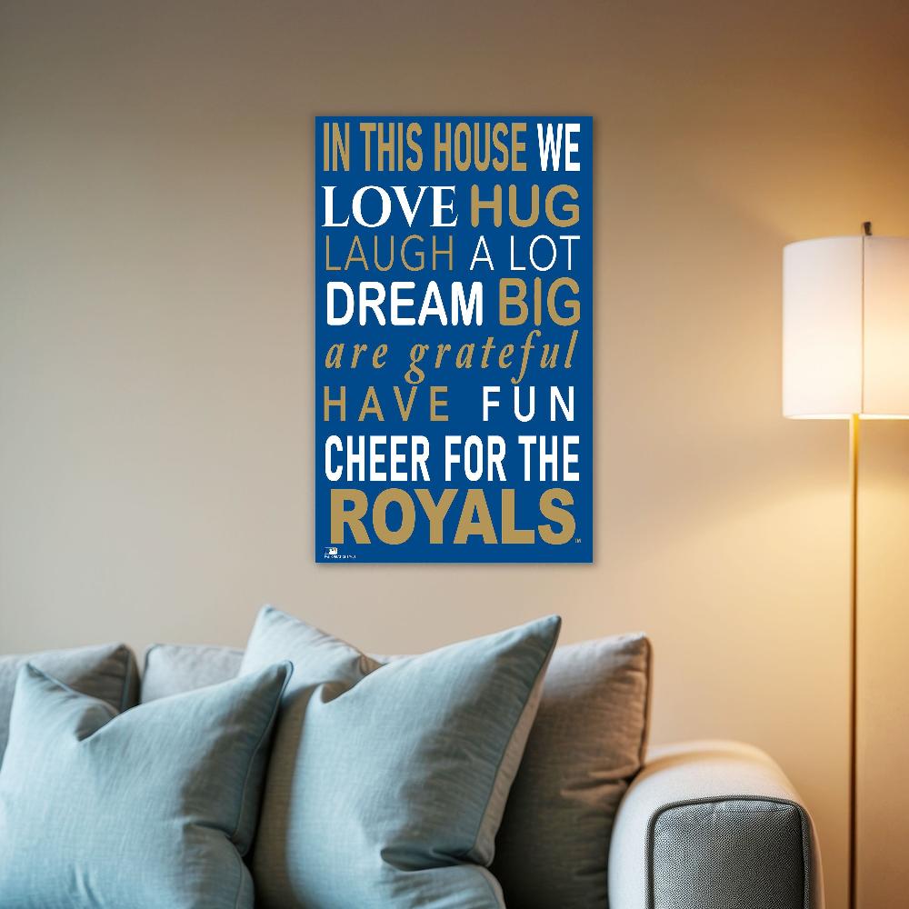 fan creations MLB Kansas City Royals in This House 11x19 Wall Decor