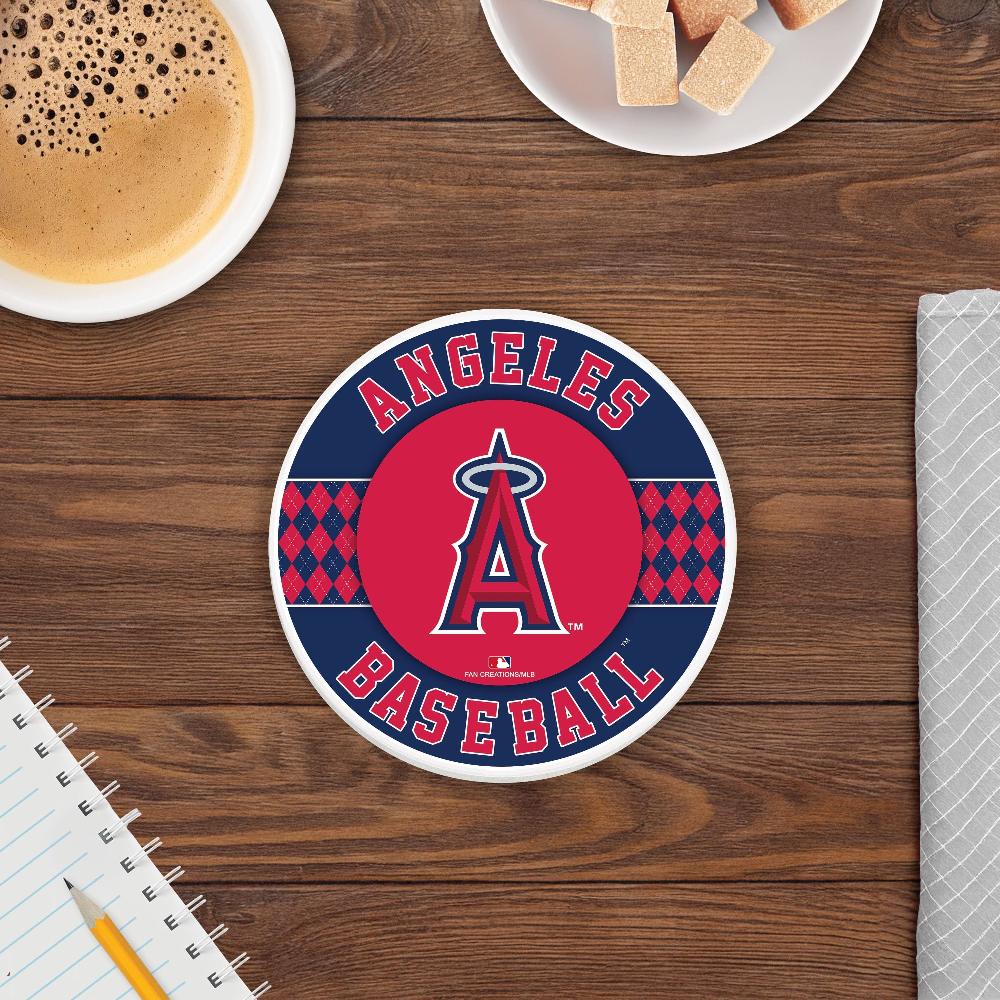 fan creations MLB - Los Angeles Angels 4 inch Ceramic Argyle Coaster