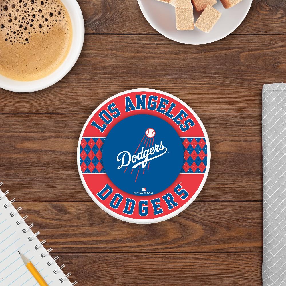 fan creations MLB - Los Angeles Dodgers 4 inch Ceramic Argyle Coaster