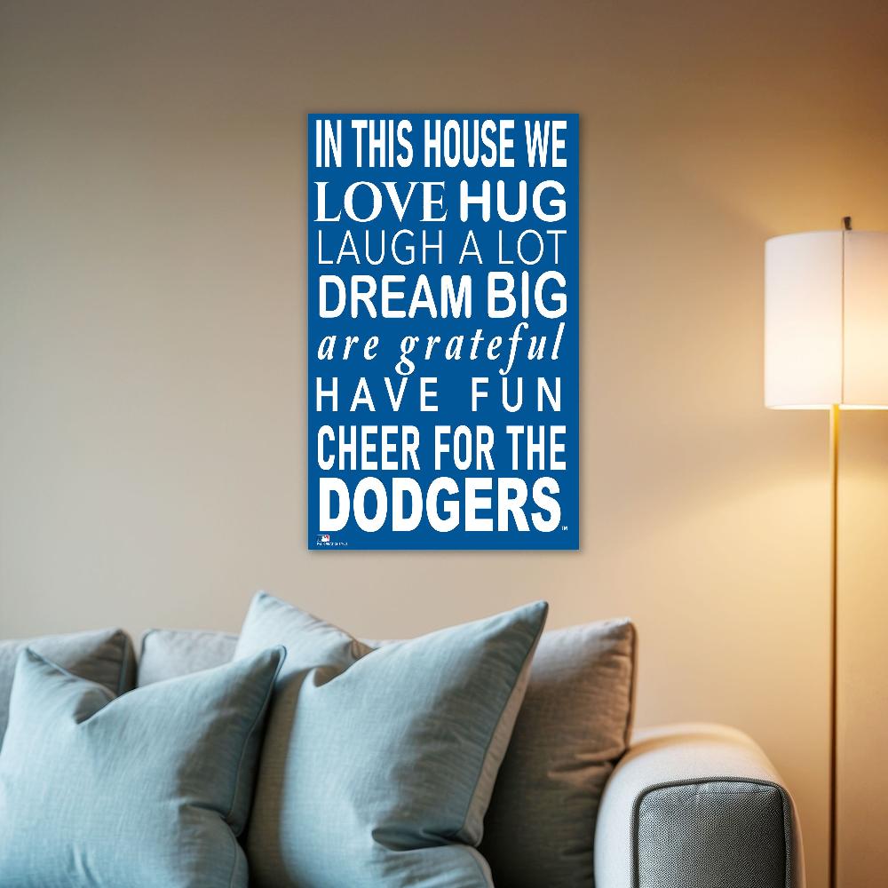 fan creations MLB Los Angeles Dodgers in This House 11x19 Wall Decor