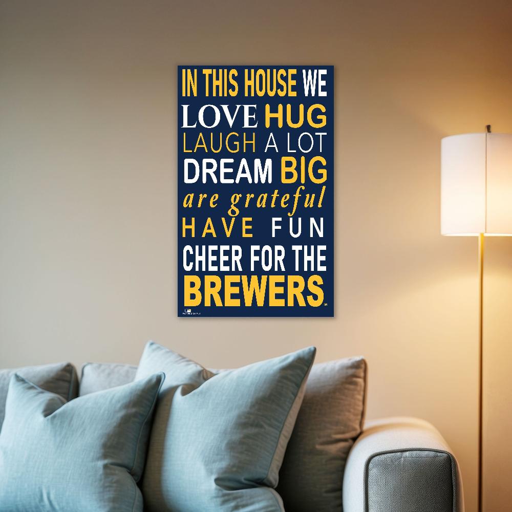 fan creations MLB Milwaukee Brewers in This House 11x19 Wall Decor
