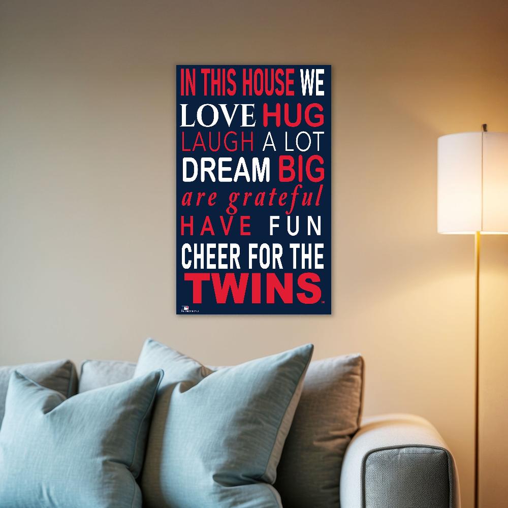 fan creations MLB Minnesota Twins in This House 11x19 Wall Decor