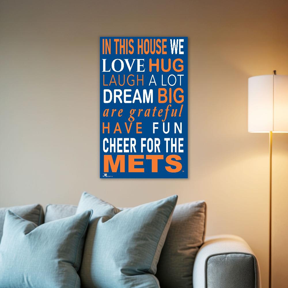 fan creations MLB New York Mets in This House 11x19 Wall Decor