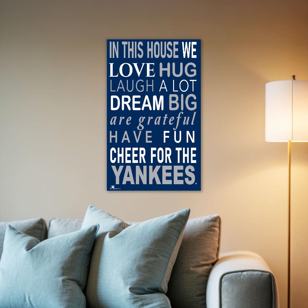 fan creations MLB New York Yankees in This House 11x19 Wall Decor