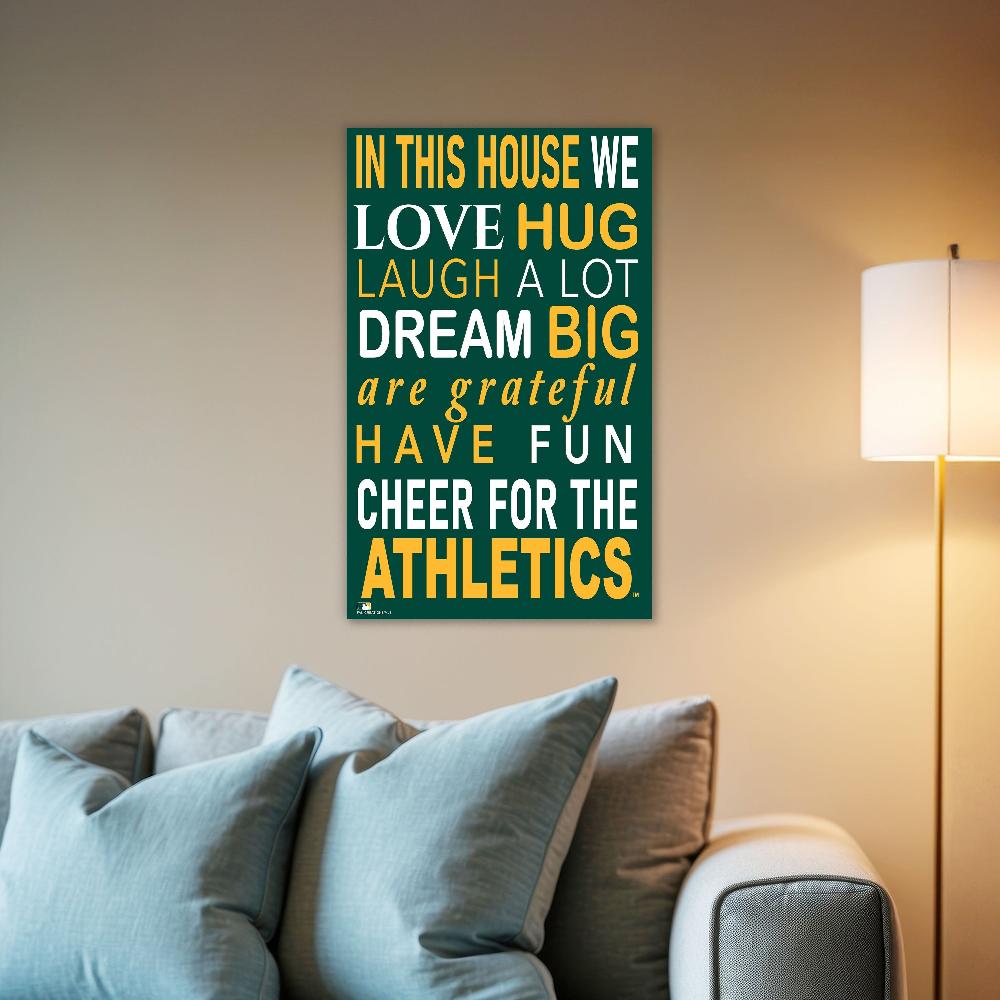fan creations MLB Oakland Athletics in This House 11x19 Wall Decor