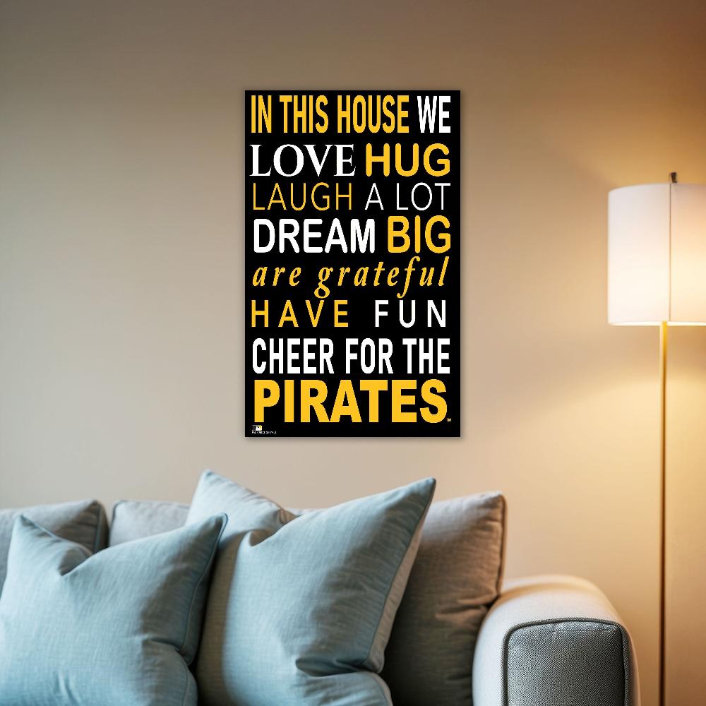 fan creations MLB Pittsburgh Pirates in This House 11x19 Wall Decor