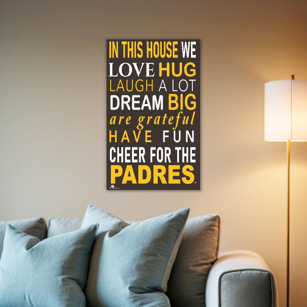 fan creations MLB San Diego Padres in This House 11x19 Wall Decor