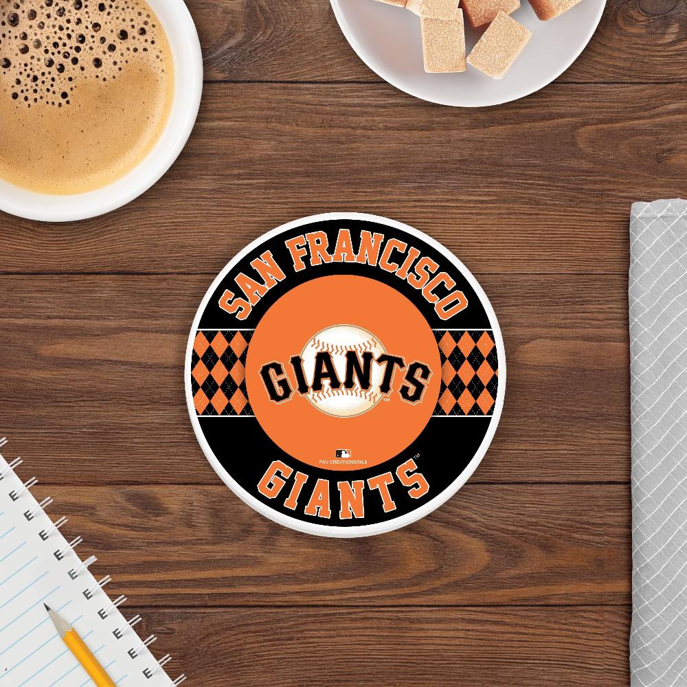 fan creations MLB - San Francisco Giants 4 inch Ceramic Argyle Coaster