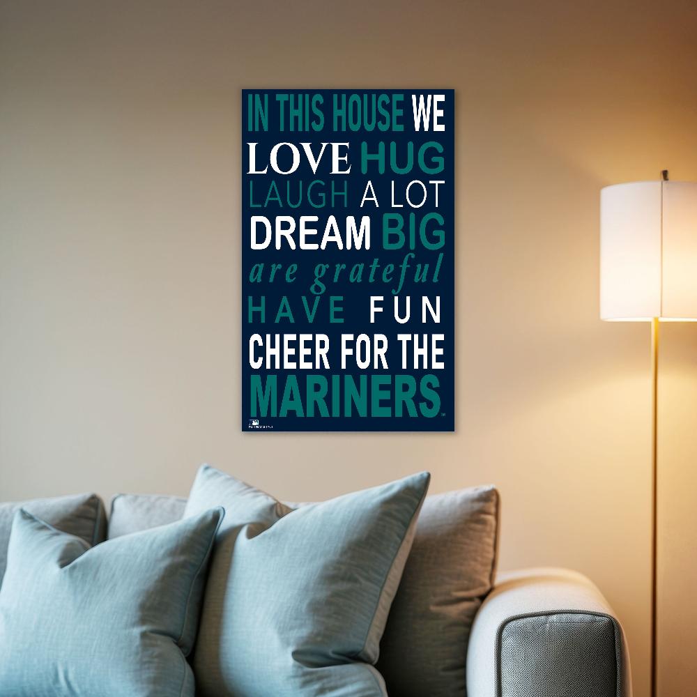 fan creations MLB Seattle Mariners in This House 11x19 Wall Decor