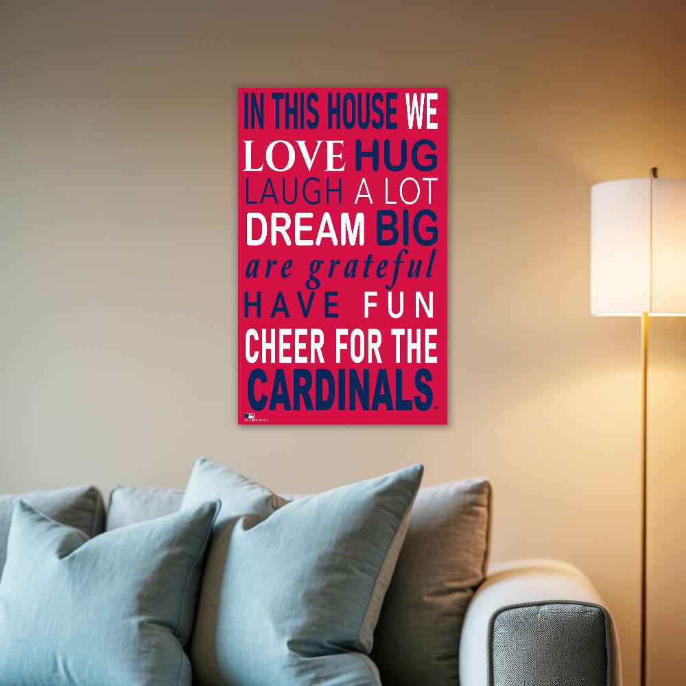fan creations MLB St. Louis Cardinals in This House 11x19 Wall Decor
