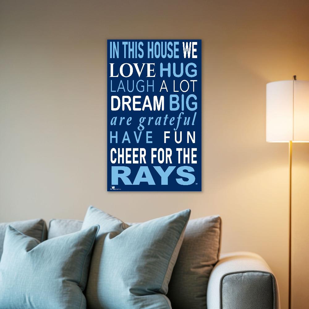 fan creations MLB Tampa Bay Rays in This House 11x19 Wall Decor