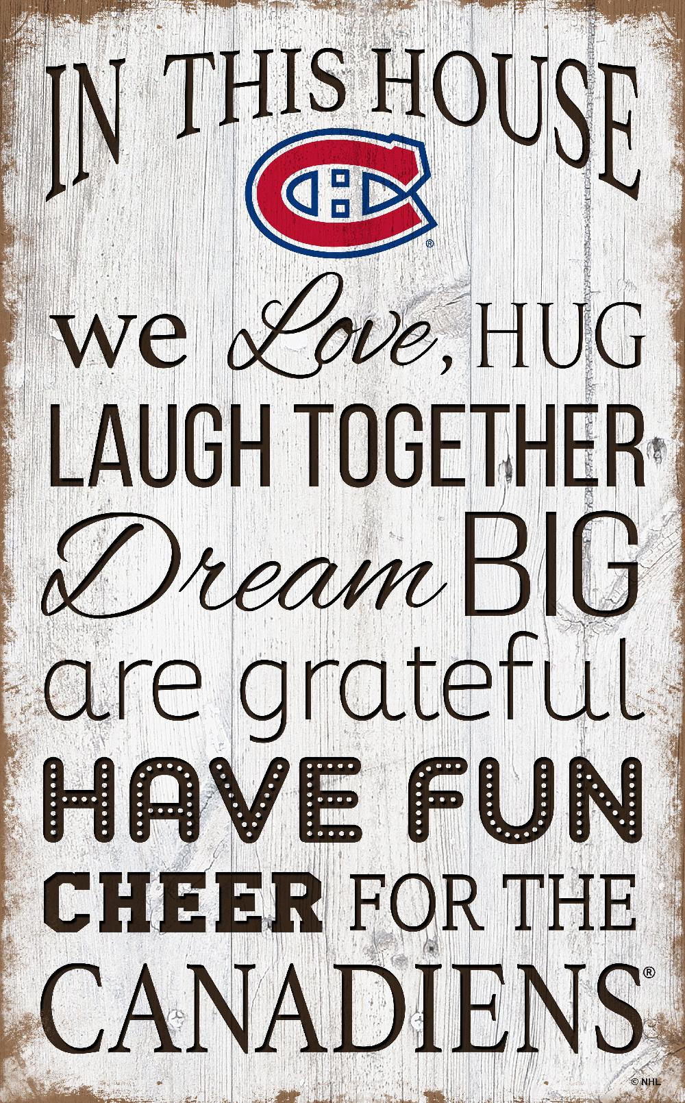 fan creations Montreal Canadiens In This House 11x19