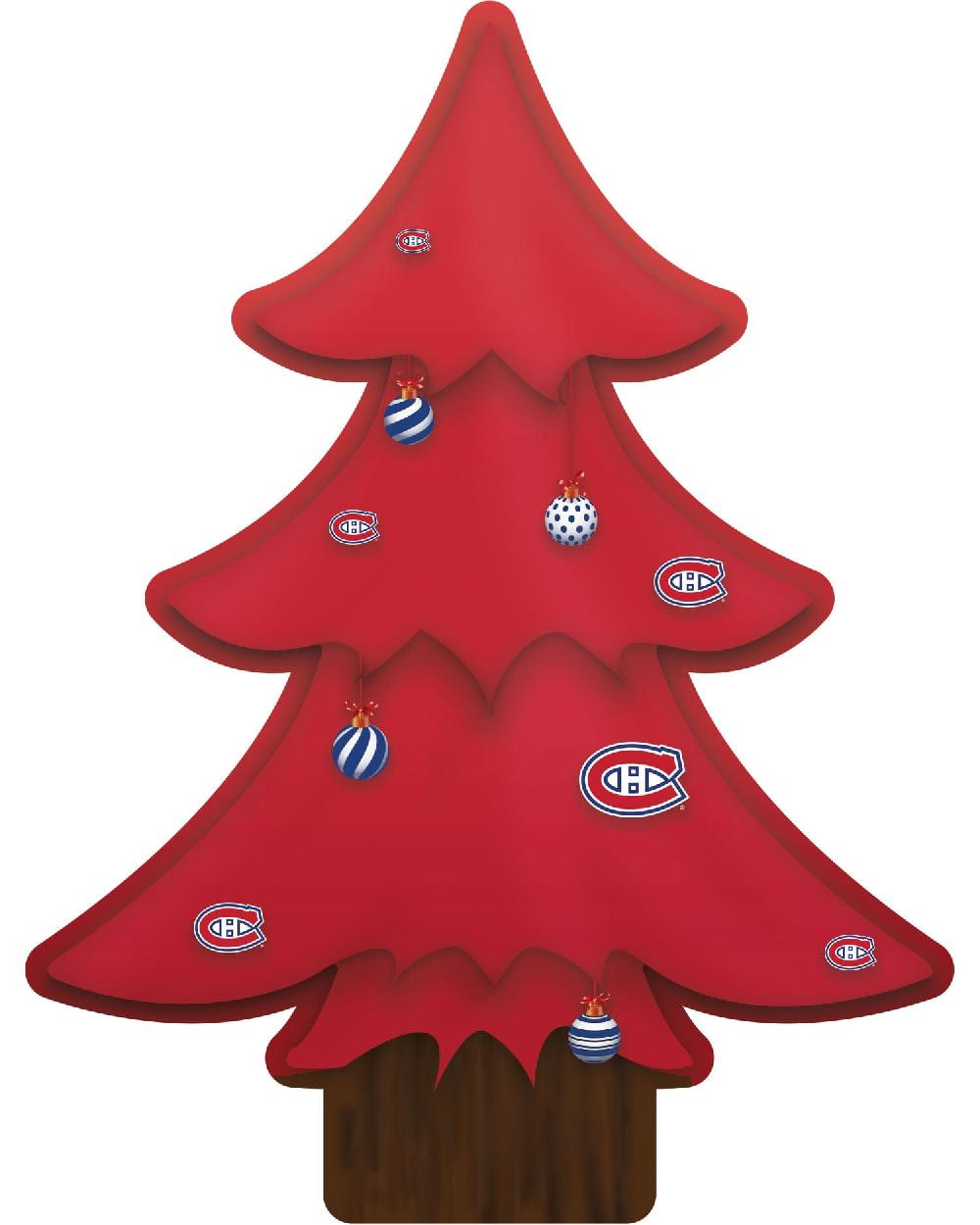 fan creations Montreal Canadiens Team Color Desktop Tree 12in