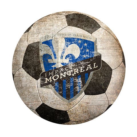 fan creations Montreal Impact 12" Soccer Shaped Sign