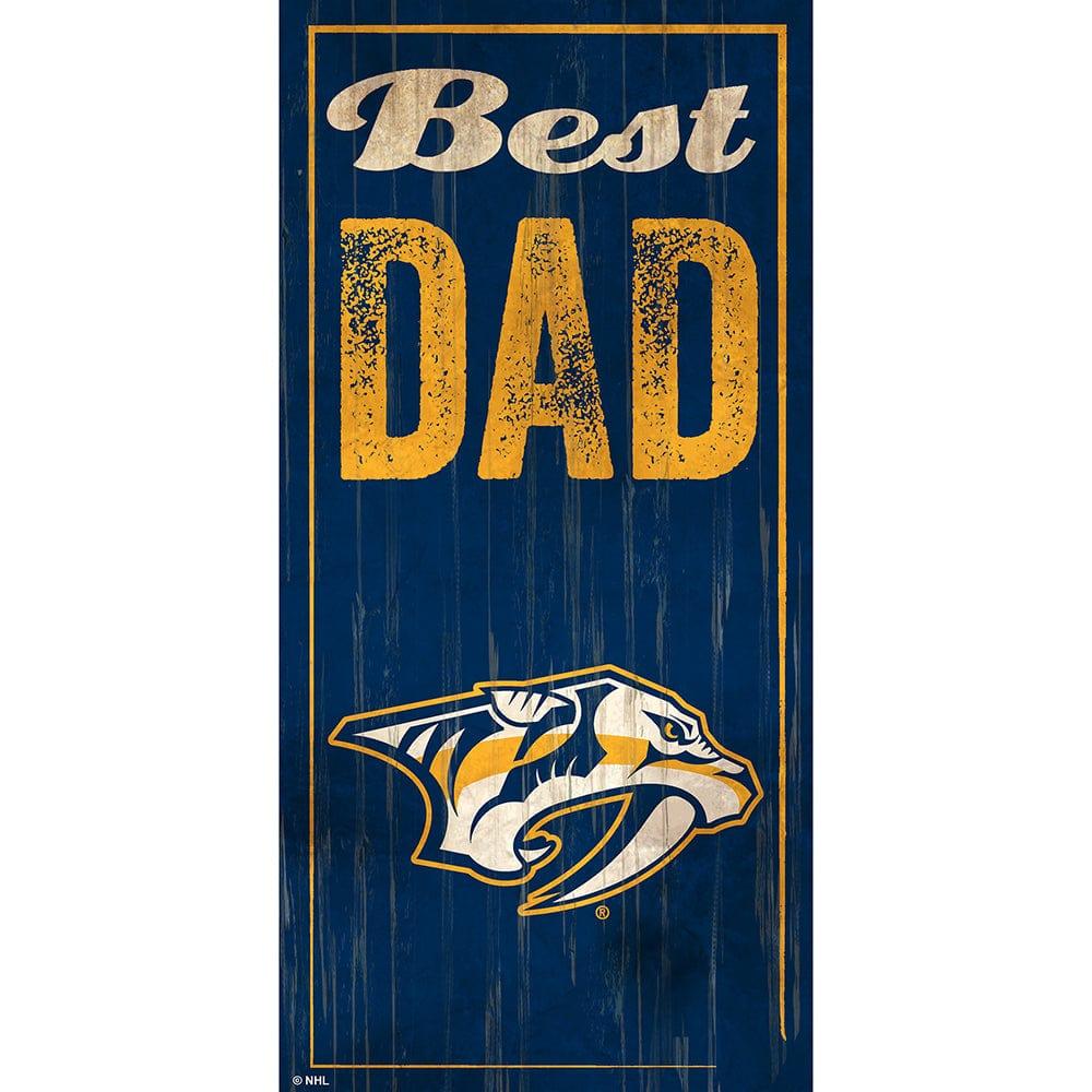 fan creations Nashville Predators Best Dad 6x12 Sign