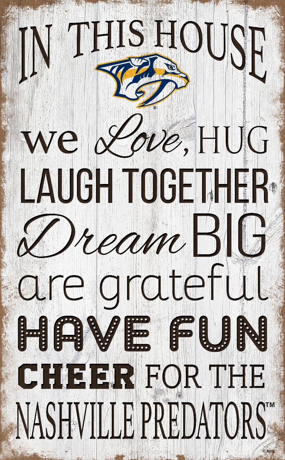 fan creations Nashville Predators In This House 11x19