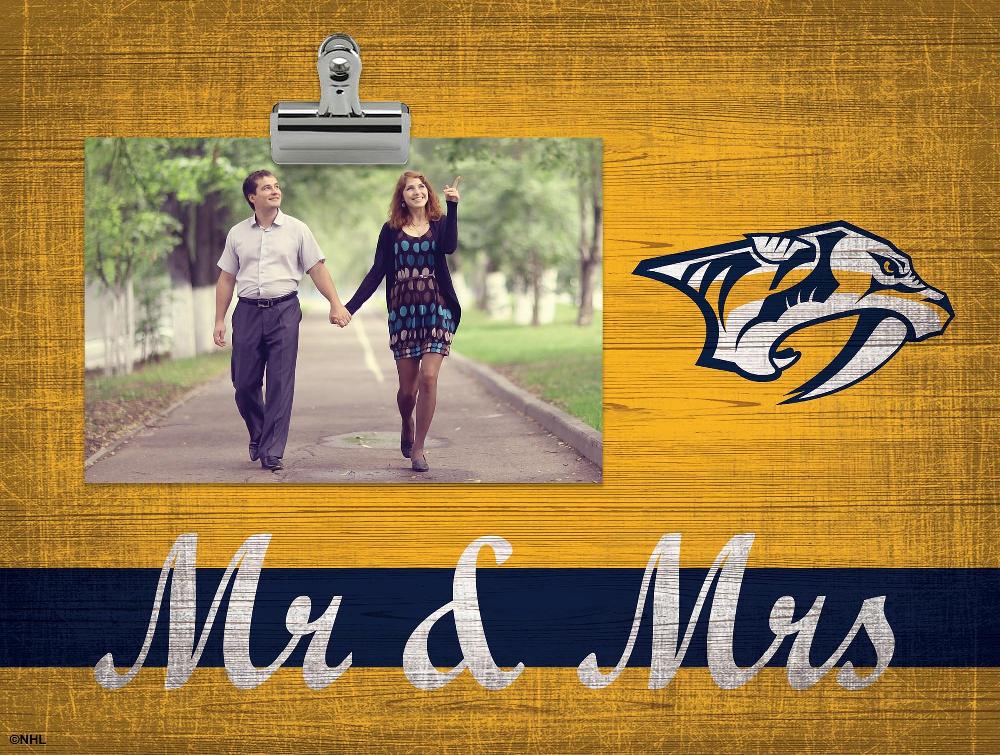 fan creations Nashville Predators Mr & Mrs Clip Frame