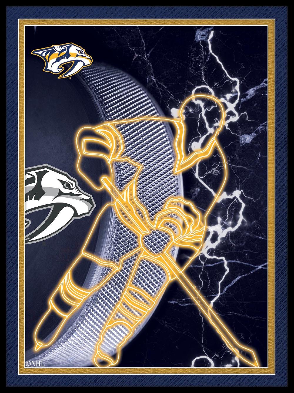 fan creations Nashville Predators Neon Player 12x16