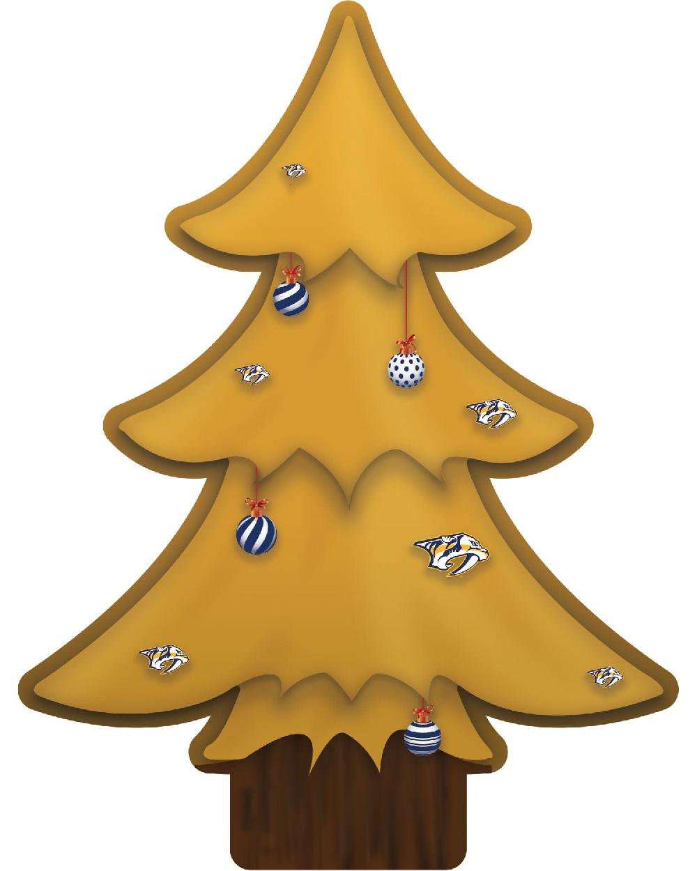 fan creations Nashville Predators Team Color Desktop Tree 12in