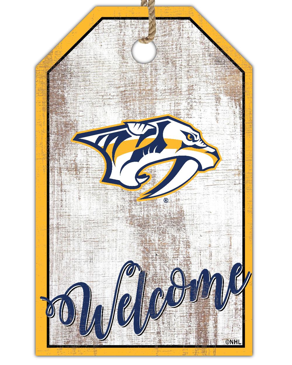 fan creations Nashville Predators Welcome 11x19 Tag