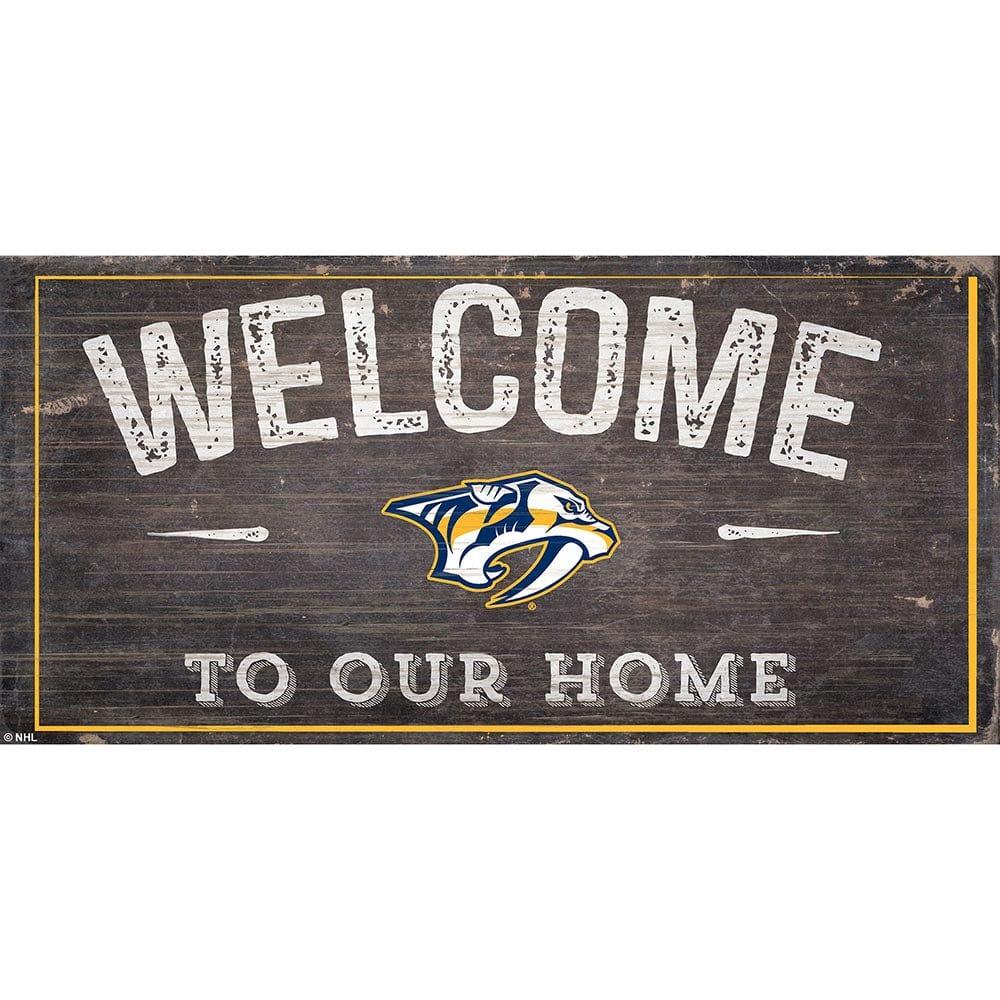 fan creations Nashville Predators Welcome Distressed 6x12