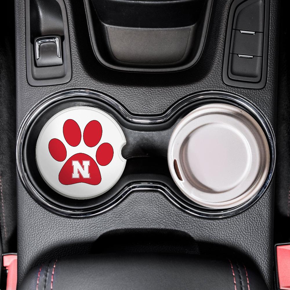 Fan Creations NCAA - University Of Nebraska Dog Paw Car Coaster
