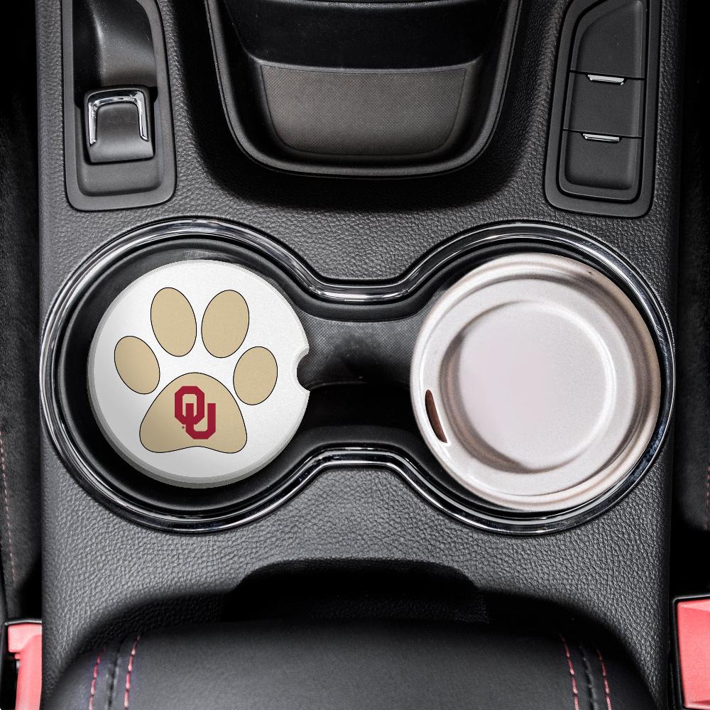 fan creations NCAA - University of Oklahoma Dog Paw Car Coaster