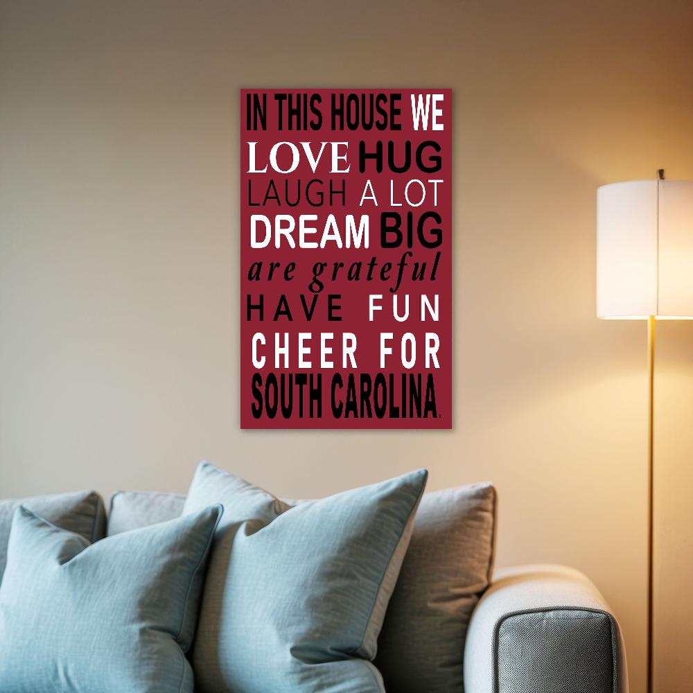 fan creations NCAA University of South Carolina in This House 11x19 Wall Decor