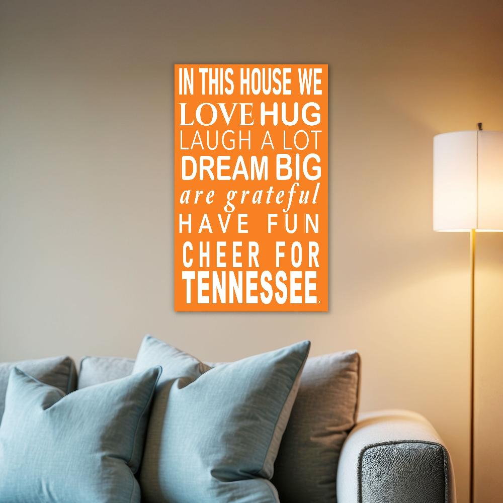 fan creations NCAA University of Tennessee in This House 11x19 Wall Decor