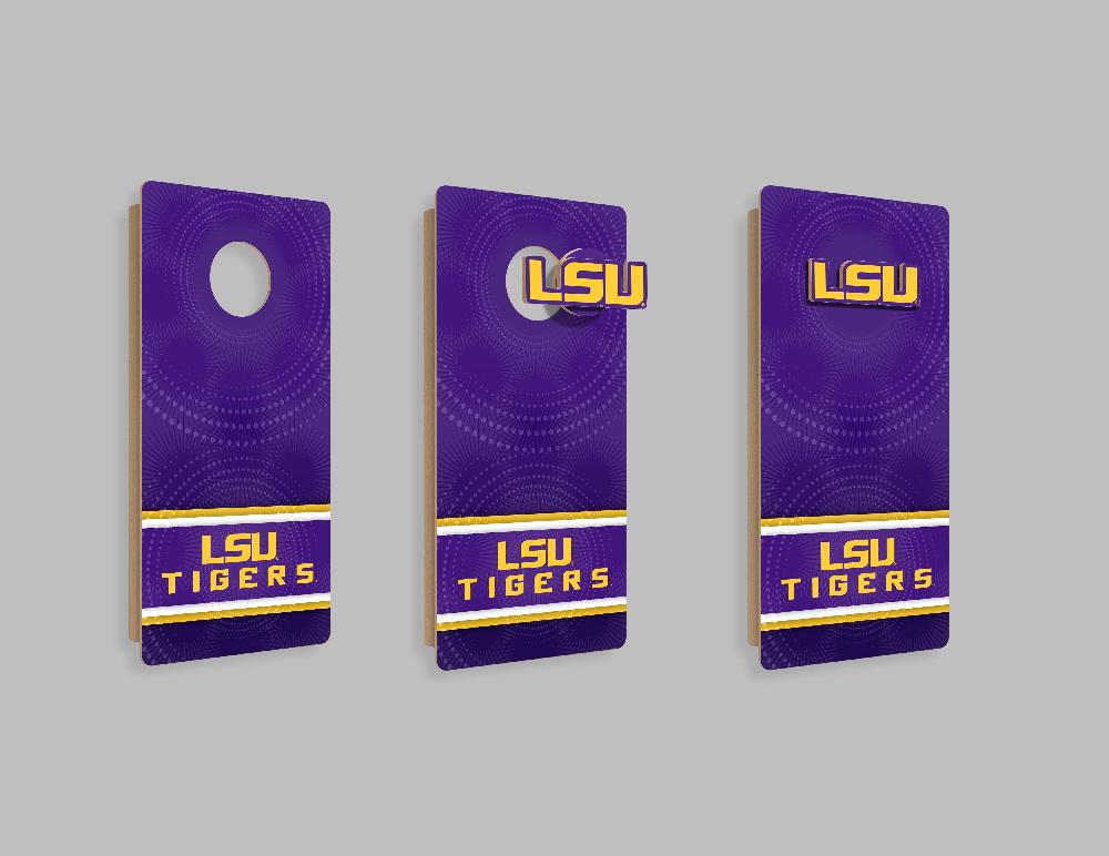 fan creations NCAA Wall Art thats also Corn Hole -LSU