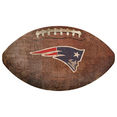 fan creations New England Patriots 12" Football Shaped Sign