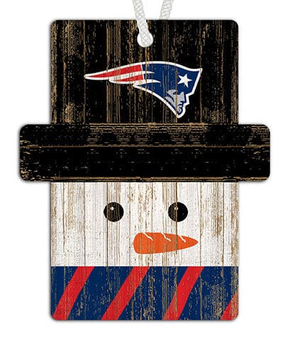 fan creations New England Patriots Snowman Ornament