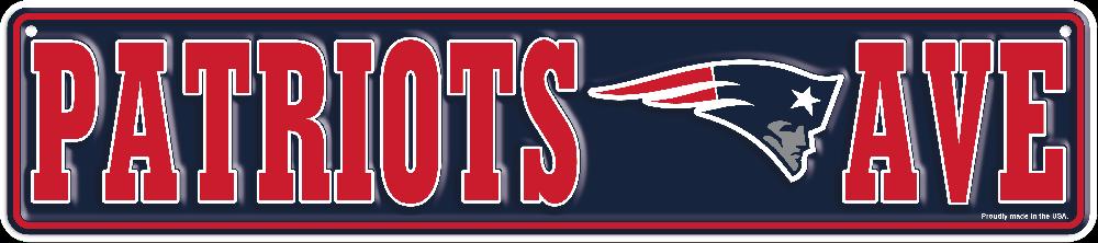 fan creations New England Patriots Team Boulevard Metal 4x18