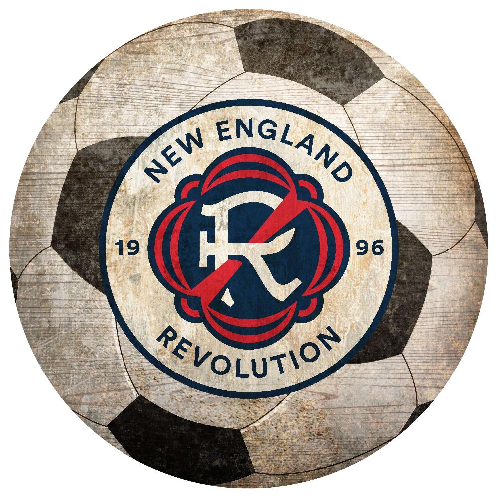 fan creations New England Revolution 12" Soccer Shaped Sign
