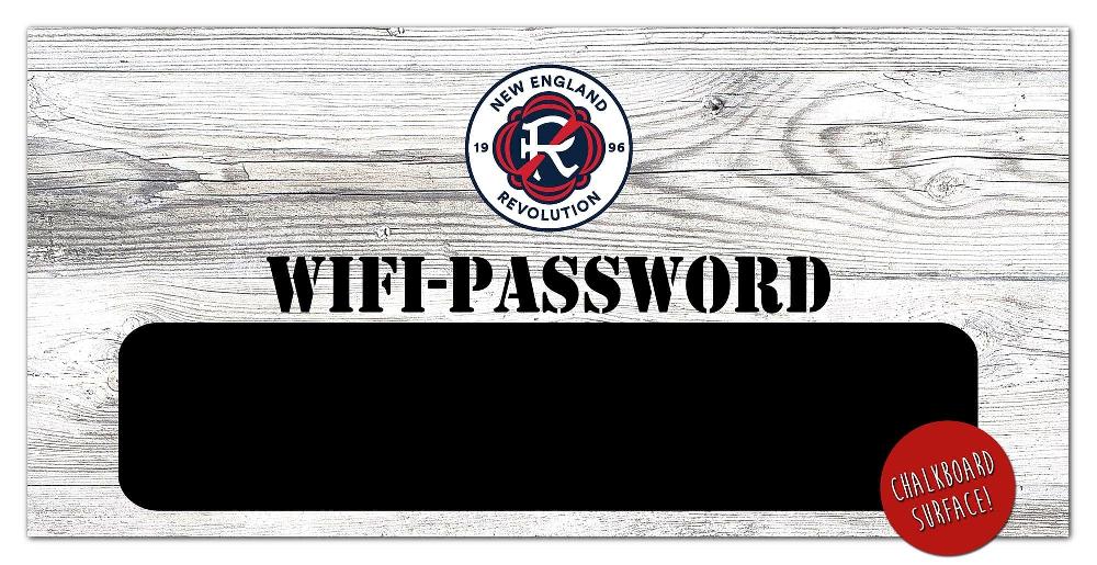 fan creations New England Revolution Wifi Password 6x12 Sign