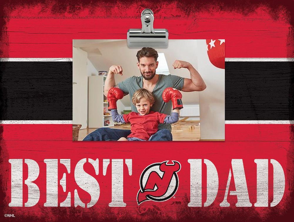 fan creations New Jersey Devils Best Dad With Stripe Clip Frame