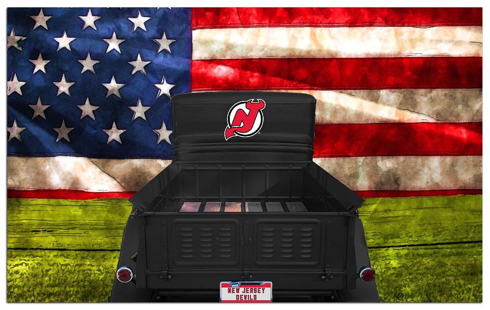 fan creations New Jersey Devils Patriotic Retro Truck 11x19