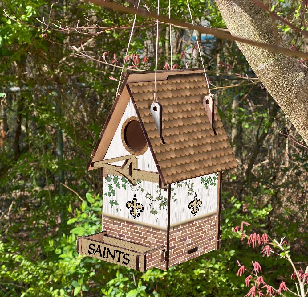 fan creations New Orleans Saints Team Bird House Unassembled