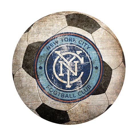 fan creations New York City FC 12" Soccer Shaped Sign