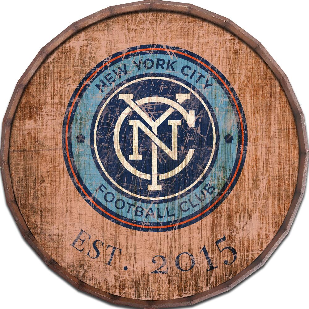 fan creations New York City FC 24in Established Date Barrel Top