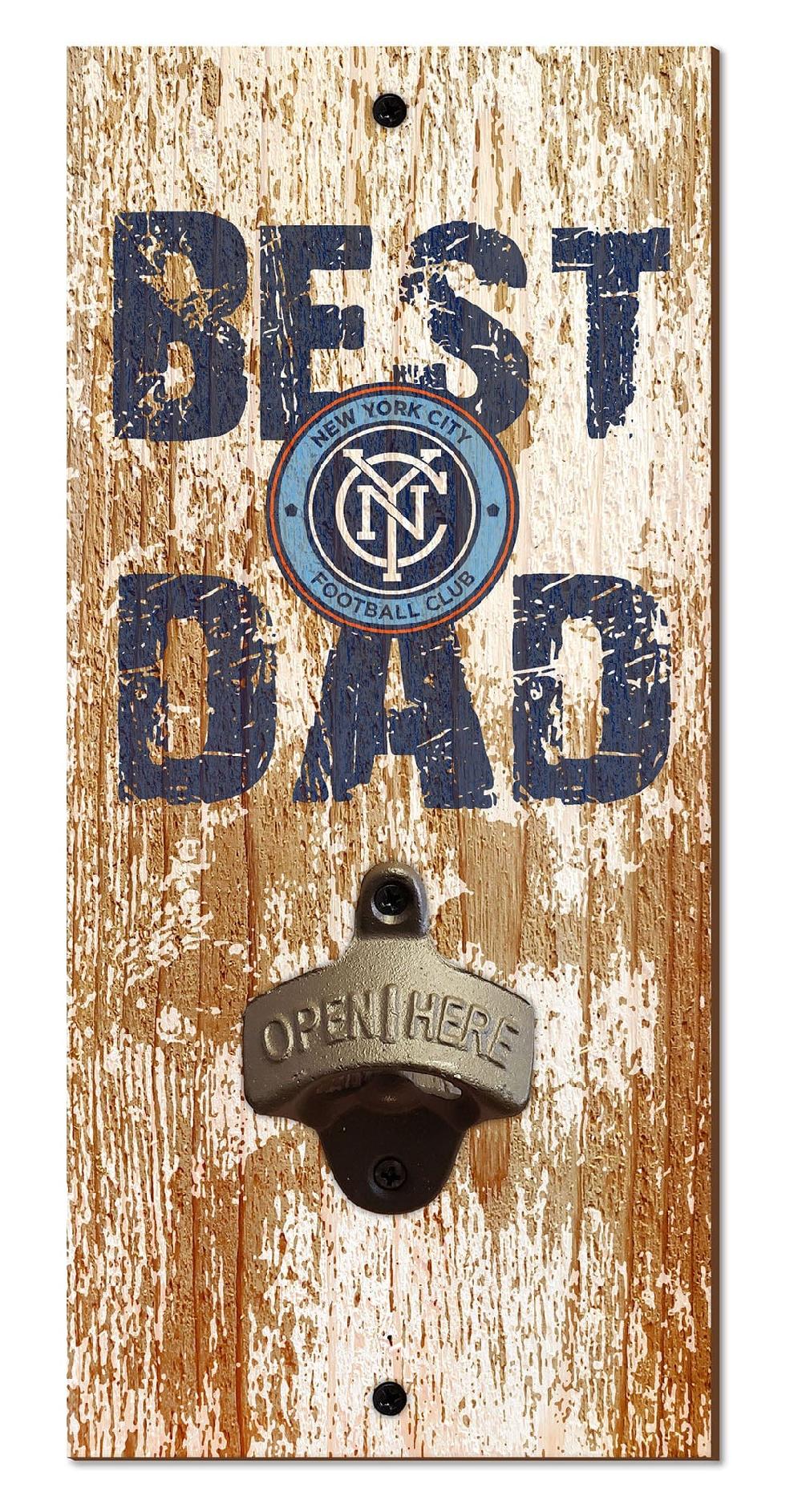 fan creations New York City FC Best Dad Bottle Opener