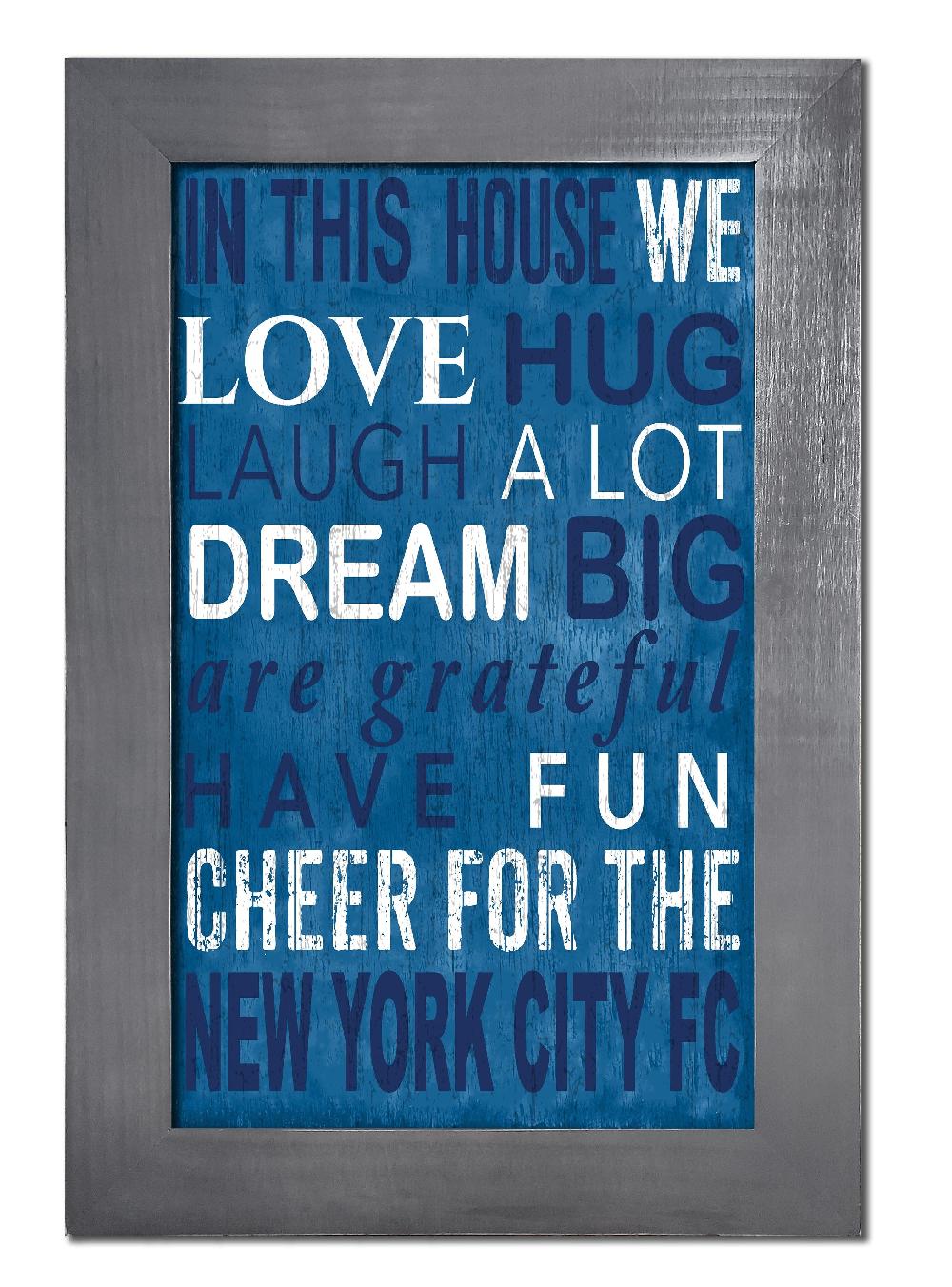 fan creations New York City FC Color In This House 11x19 Framed
