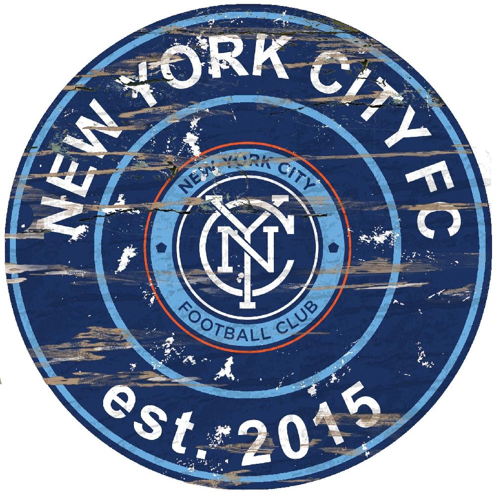 fan creations New York City FC Distressed 24" Circle