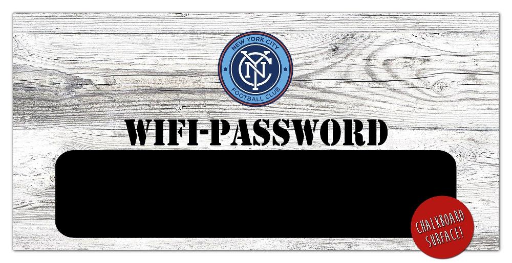 fan creations New York City FC Wifi Password 6x12 Sign