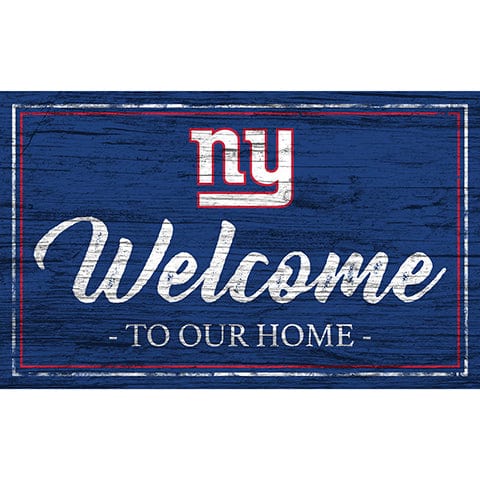 fan creations New York Giants Team Color Welcome 11x19 Sign