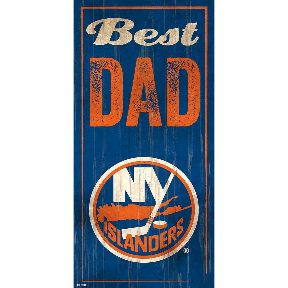 fan creations New York Islanders Best Dad 6x12 Sign