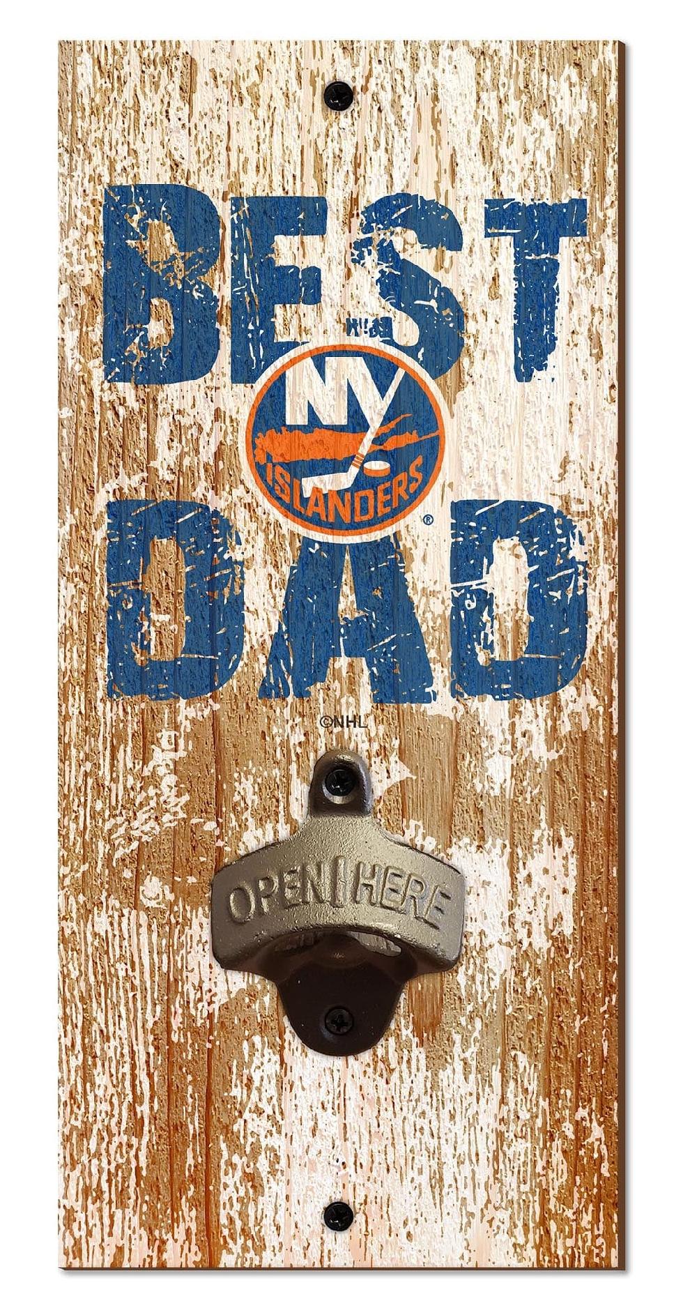 fan creations New York Islanders Best Dad Bottle Opener
