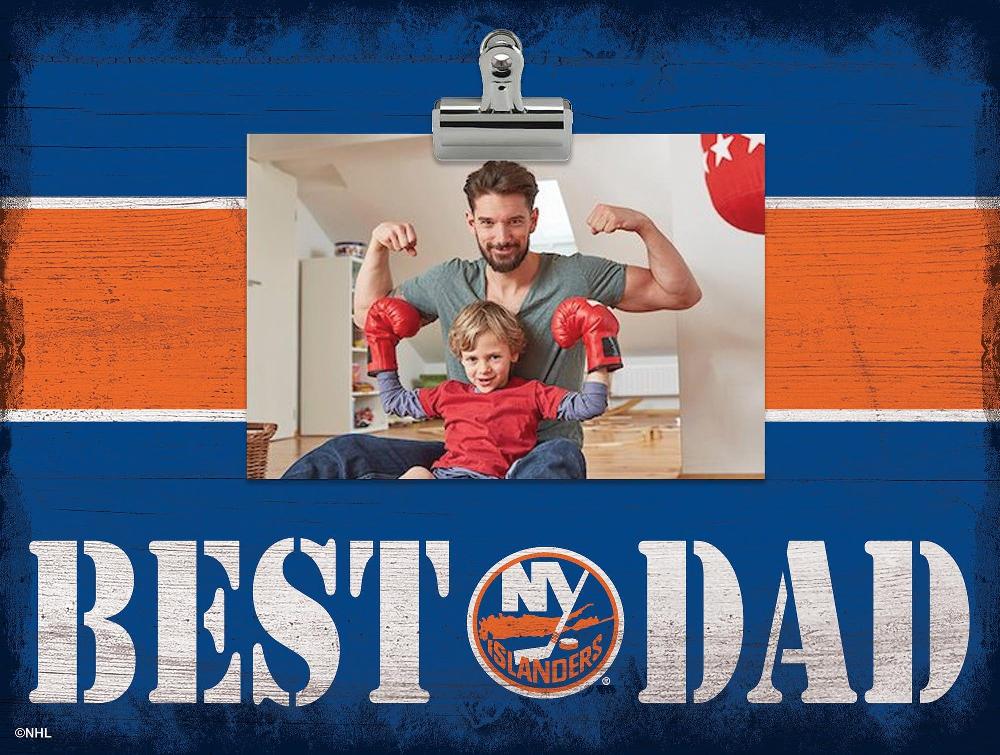fan creations New York Islanders Best Dad With Stripe Clip Frame