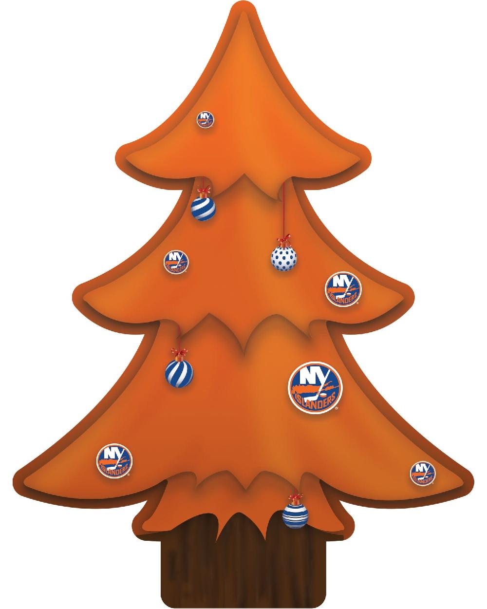 fan creations New York Islanders Team Color Desktop Tree 12in