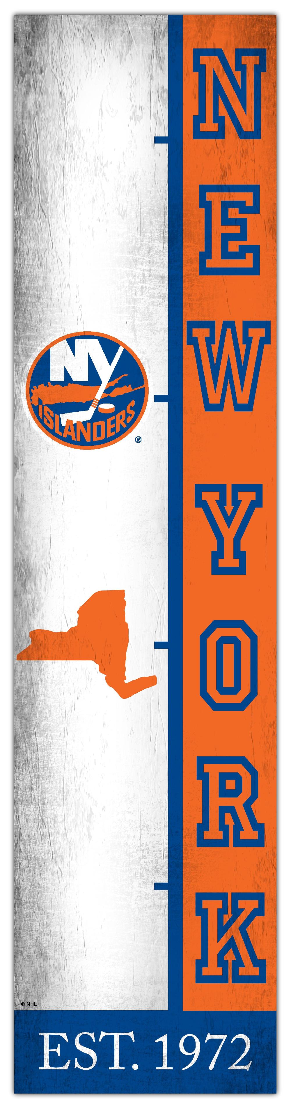 fan creations New York Islanders Team Logo Progression 6x24